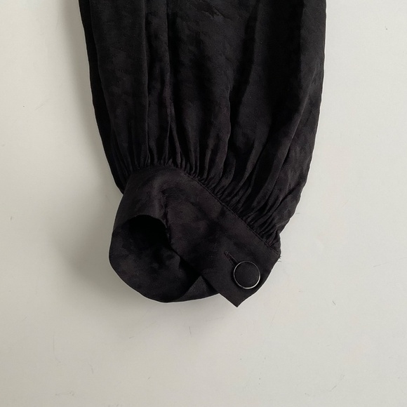 The Kooples Twisty Houndstooth Jacquard Dress SzL Black Luxury Edgy Elegant Chic - Picture 10 of 12